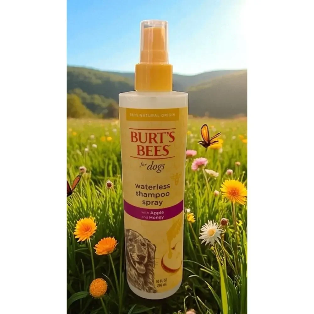 Burts Bees for Dogs Waterless Shampoo Spray Apple And Honey 10 oz NEW